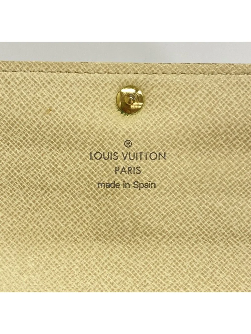 Louis Vuitton Wallet Damier Azur Portefeuille Sarah White